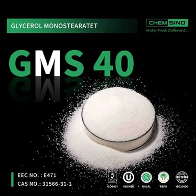 E471 CAS-Nr.31566-31-1 Glycerolmonostearat GMS 40 Pulver