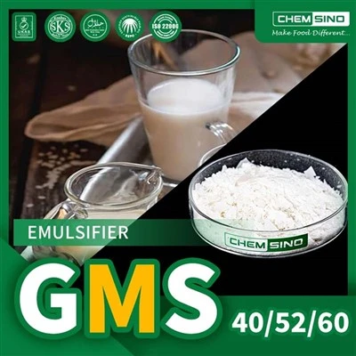Bestseller Glycerolmonostearat GMS 52 Pulver CAS-Nr.31566-31-1