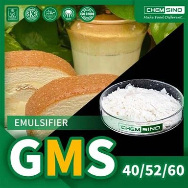 RSPO-Zertifikat GMS 52 Pulver CAS-Nr. 31566-31-1 Glycerolmonostearat
